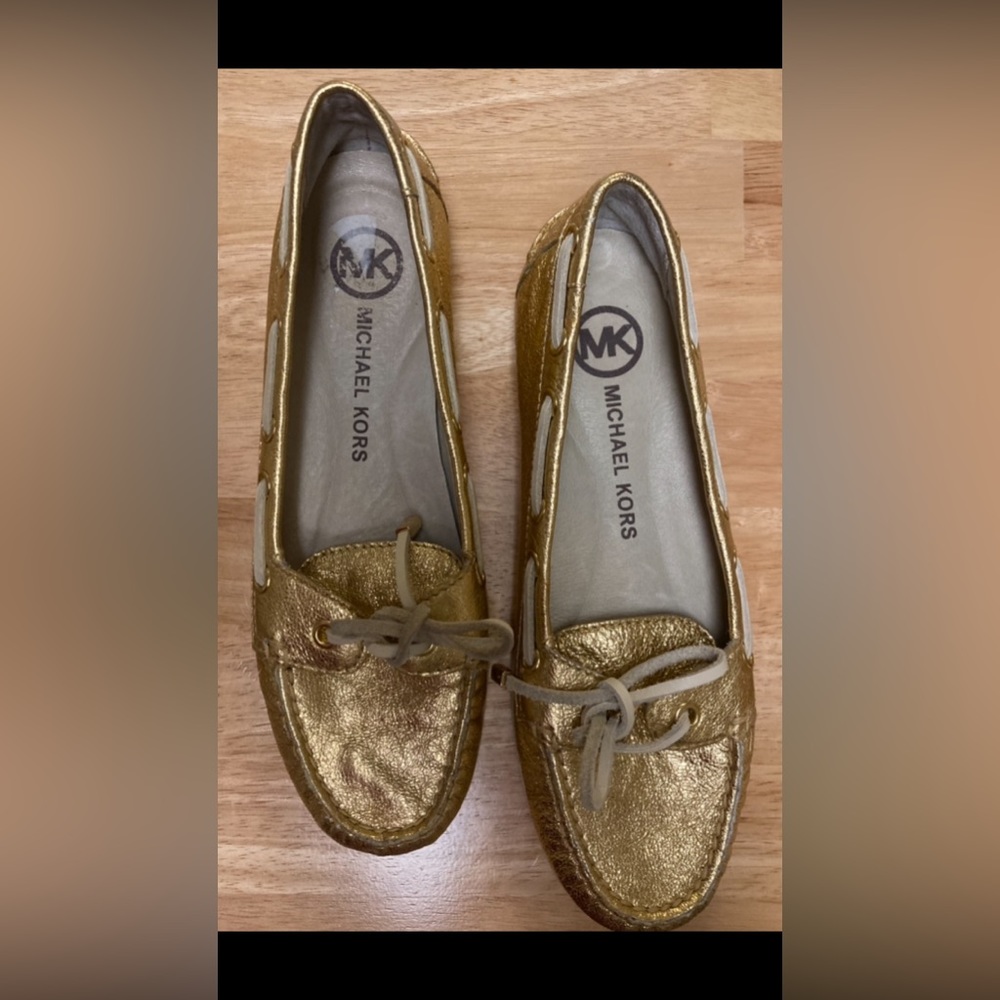 Michael Kors Metallic Moc Blair shoes Size 7 1/2